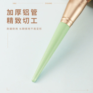 แปรงปัดแป้งฝุ่นขนาดใหญ่ 52 มม. ขนแปรงใยสังเคราะห์ ด้ามไม้ แปรงแต่งหน้า - Product Image 2