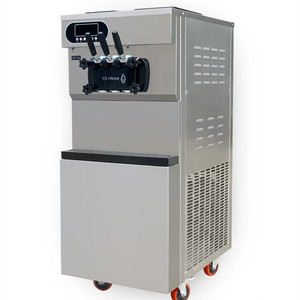 Máquina comercial de helados suaves 18-25L/H máquina para hacer helados máquina de servicio suave de tres sabores para helados - Product Image 1