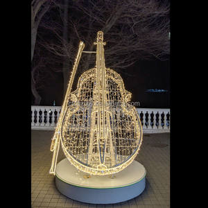 Ticari peyzaj noel dev dekorasyon müzikal trompet Motif ışık - Product Image 4