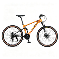 Vélo de montagne 24 vitesses, cadre entièrement antichoc, freins à disque, roues de 27 pouces, selle ergonomique pour hommes et femmes