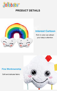 JOLLYBABY personalizzato fatto a mano decorazione per la scuola materna letto appeso giocattoli morbidi nuvola palloncino ad aria calda lettino per bambino feltro Mobile direttamente dalla fabbrica - Product Image 6