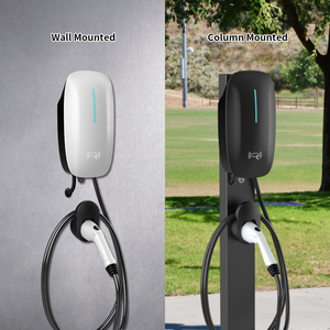 Vente en gros usine – Borne de recharge murale pour véhicules électriques de 7 kW à 22 kW avec contrôle par carte RFID, éclairage LED et câble TPU – Pile de recharge AC pour VE - Product Image 3