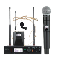 Microphone Karaoké Portable Sans Fil UHF Professionnel en Métal ULXD4 BETA58A BETA87A KSM9