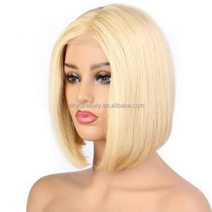 安いペルー613色ボブウィッグ、生バージン透明Hdフルレース人毛ウィッグ、100% 人毛ボブウィッグレースフロント - Product Image 6