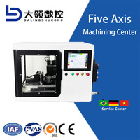 Centre d'usinage CNC 5 axes de bureau DL Mini avec commande SYNTEC ATC RTCP, 12 000 tr/min, conception entièrement fermée, haute précision