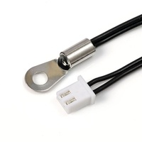 Termistor NTC cincin stabilitas tinggi Sensor suhu dengan 5k 10k 100k 3274 3435 3470 3928 3950 3977 500vd untuk Printer 3d