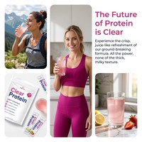 Aeglewell OEM ODM Clear Whey Isolaat Clear Proteïnepoeder Stick Pack, Suikerarm Clear Proteïne voor Fitness Gym, OEM Private Label