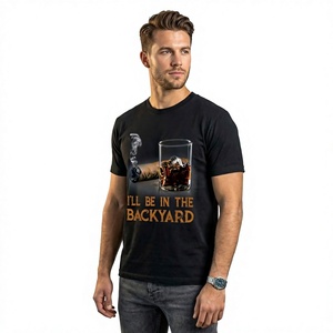 Camiseta Deportiva Holgada de Manga Corta para Hombre, Tejida con Algodón/Fibra de Bambú 260g, Impresión Digital Ecológica - Product Image 3