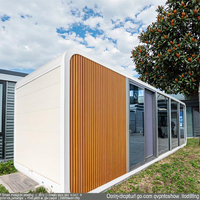 Maison capsule de luxe en acier antisismique de 40 pieds pour hôtels, villas, écoles et centres commerciaux