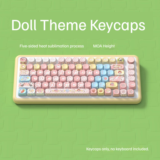 The 112-key Keycaps Are Suitable for Most Mechanical Keyboards and Are Made of PET Five-sided Sublimation.