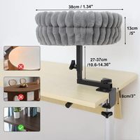 Lit de bureau pliable pour chat, nid, hamac, rotation à 360 degrés, endroit de repos intérieur pour animaux de compagnie, pince de table de bureau, gain de place, lits de bureau pour animaux de compagnie