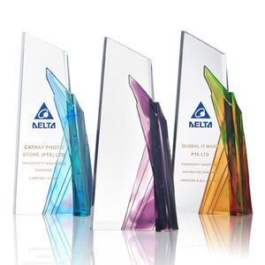 Trofeo LiuLi de cristal de alta calidad, premio de nuevo Color, logotipo personalizado grabado, béisbol, balonmano, deportes, recuerdo UV, empresas de seguros - Product Image 1