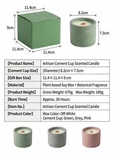 Ensemble de bougies parfumées artisanales en cire de soja personnalisables, sans fumée, parfum floral de temple, pour l'aromathérapie à domicile et les fêtes - Product Image 6