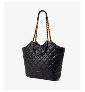 Sac à bandoulière matelassé noir 2026 pour femme, mini sac à chaîne dorée, sac à main compact pour usage quotidien et soirées - Product Image 1