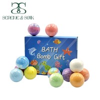 S & Soak Personnalisable Marque Privée Fournitures de Spa Biologique Bombes de Bain Rondes Boule de Douche En Gros