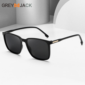 Lunettes de soleil carrées unisexes, monture en PC, verres TAC, protection UV400, type 3, pare-soleil, couleur noire, pour une utilisation en extérieur en été - Product Image 4