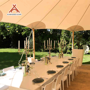 Tente de réception de luxe étanche Kawagebo <span class=keywords><strong>Kamp</strong></span> (KK) 12m / 39.<span class=keywords><strong>4</strong></span>' pour glamping, événements, mariages et fêtes en toile Oxford - Product Image 3
