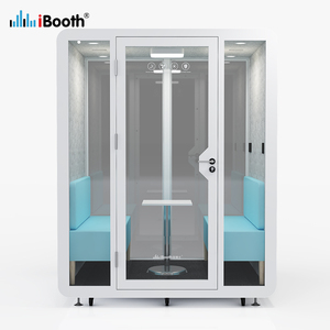 <span class=keywords><strong>Alquiler</strong></span> <span class=keywords><strong>de</strong></span> Cabina <span class=keywords><strong>de</strong></span> Oficina Moderna Insonorizada <span class=keywords><strong>de</strong></span> Acero para 4 Personas, Uso en Hospitales y Centros Comerciales - Product Image 3