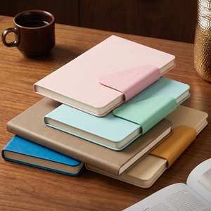 Libreta de cuero PU con logotipo personalizado, tamaño A5, con tapa magnética, páginas rayadas, para uso en oficina, escuela, diario, agenda, ideal para regalo. - Product Image 2