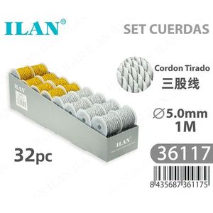 Corda intrecciata a 3 fili Ilan 5,0 mm x 1 m, set per artigianato e cucito - Product Image 3
