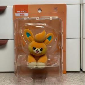 Ensemble de figurines floquées sous licence officielle Pikachu Eevee Psyduck Pachirisu Pawmi Mini décorations de bureau moelleuses jouets de collection boîte cadeau - Product Image 4