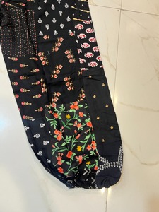 Pantalones Harem de Patchwork, Talla Única, Holgados y Cómodos para Cualquier Talla, Proveedor de la India - Product Image 3