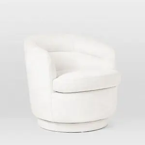 Silla de sofá para sala de estar, precio al por mayor, silla de ocio redonda tapizada contemporánea. Terciopelo de alta calidad Moderno 10 PCS Un asiento