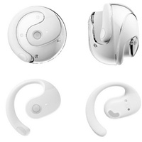 Écouteurs sans fil à conduction osseuse en gros, Bluetooth, TWS, avec indicateur de batterie LED, puce JL, couleur bleue, longue autonomie