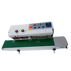 Hot sale FRD-1000 Ink roller wheel continuous band sealer With ink coding machine