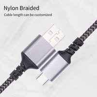 Logo personnalisé de haute qualité 120W câble de charge de téléphone rapide tressé en nylon épais USB à type-c câbles de données Micro Light pour Iph 14 15