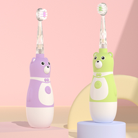 2025 nouveaux enfants Carton mignon brosse à dents étanche enfants dents intelligentes nettoyage enfants brosse à dents électrique avec couvercle et support