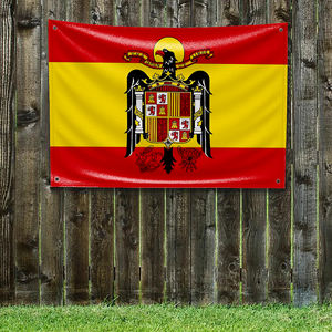 <span class=keywords><strong>Franco</strong></span> España Bandera Personalizada DIY para Decoración de Dormitorio, Pancartas para Pared, Tapiz Decorativo para Habitación, Banderas Divertidas para Exterior de 3x5 pies - Product Image 1