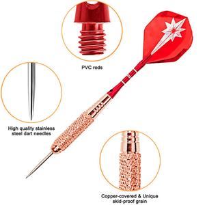 Juego de Dardos de Latón de Alto Rendimiento, Compactos, Fabricados en China, con Punta de Acero, para Juego de Liga - Product Image 3