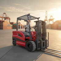 Forklift Listrik Jichuan Empat Roda Baterai Lithium Kapasitas 2-15 Ton Panjang Garpu 3380mm Ban Padat Penggeser Samping Listrik untuk