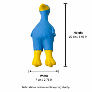 Jouet interactif pour chien en <span class=keywords><strong>latex</strong></span> naturel, en forme de <span class=keywords><strong>dodo</strong></span> bleu à col long, qui couine, amusant pour chiot, à mâcher et à jouer, vente en gros, OEM - Product Image 2