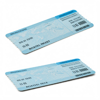 Billet personnalisé compagnie aérienne rouleau de papier thermique 145g cinéma loterie perforé supérieur enduit 145 grammes carte d'embarquement billets en papier thermique