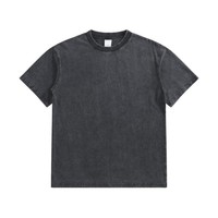 Chemises personnalisées avec logo 280G, col rond, chemises de sport pour hommes, manches courtes