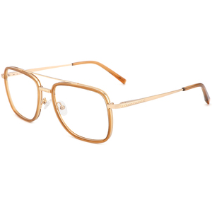 Quá Khổ toàn bộ đầy đủ rim khung ĐÔI CẦU Acetate kim loại kính khung mắt quang học kính mắt cho nam giới phụ nữ - Product Image 2