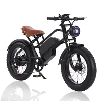 Vélo électrique adulte à pneus épais de 20 pouces vélo tout-terrain électrique urbain scooter électrique 48V 500W