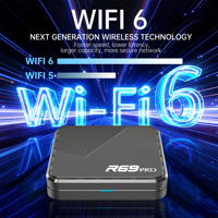 R69 PRO Android 14 Smart TV Box WiFi 6 LAN 1000M 8K UHD IPTV OTT Reproductor Multimedia de Streaming WiFi de Doble Banda Decodificador