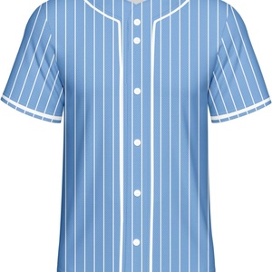 Maillot de baseball sublimé pour homme, motif uni, séchage rapide, col en V, manches courtes, Spandex/Polyester, uniforme de sport d'été, noir - Product Image 3