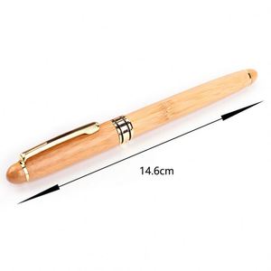 Bolígrafo de Bambú de Lujo en Oferta, Bolígrafo Metálico para Regalo Empresarial con Logotipo Grabado con Láser - Product Image 2