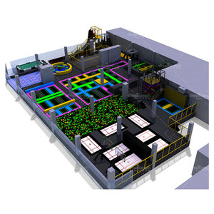 Giấc Mơ Bắt Tùy Chỉnh 1000 Mét Vuông Thương Mại Chuyên Nghiệp Giường Đàn Hồi Công Viên Miễn Phí Nhảy Trẻ Em Trong Nhà Sân Chơi Trampoline Công Viên - Product Image 3