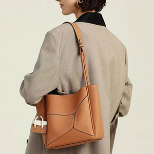 Bolsos de Mano de Cuero Genuino de Lujo para Mujer, Diseño de Alta Gama, Marca de Moda, Tipo Cubo, para Damas y Chicas - Product Image 3