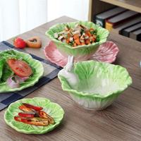 Benutzer definierte Osterhasen Candy Dish Hand malerei Dolomite Rabbit Dish Keramik Osterhasen Cookie Plate