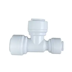 1/4inch to 3/8inch union Tee tube Connector Push to Quick Fittings for whole house water filters