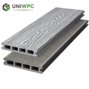 Uniwpc thiết kế mới sân vườn công viên sân thượng co-đùn tổng hợp Hollow WPC decking tầng