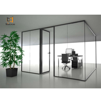 High Quality Clear Office Partition Freest and Workstations Modular Office Divider Glass Office Partition