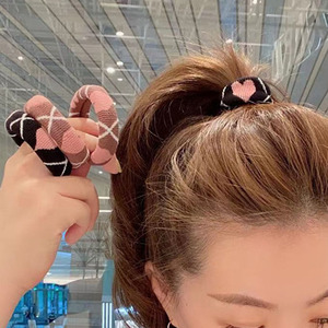 Nouveaux élastiques à cheveux polyvalents en jacquard tricoté, en nylon haute élasticité, <span class=keywords><strong>pour</strong></span> chignons et queues de cheval d'enfants - Product Image 6