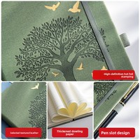 Carnet de notes personnalisé pour entreprise, avec sangle, format A5/A7, reliure cousue, couverture rigide en polyuréthane, papeterie cadeau